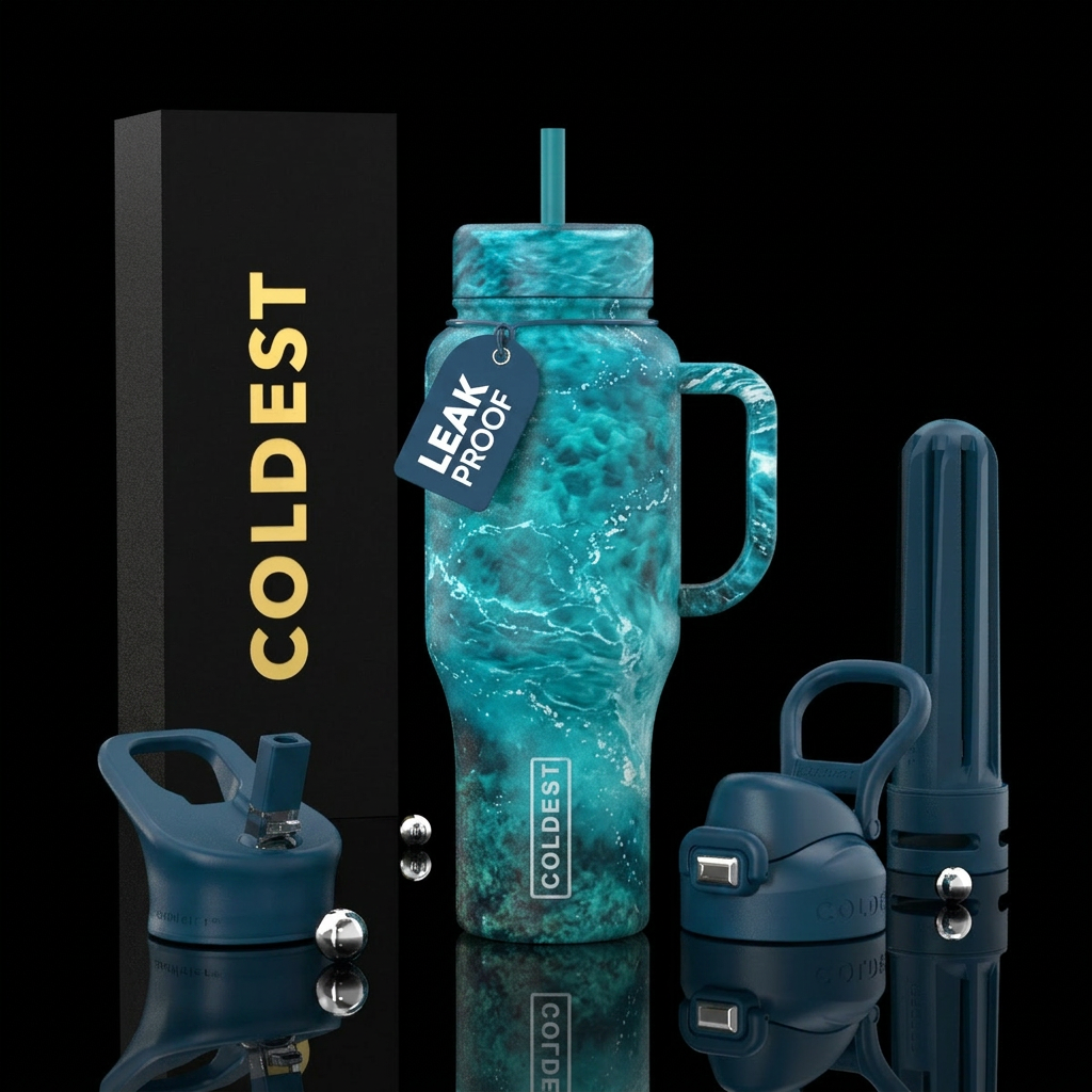 Ocean water bottle design