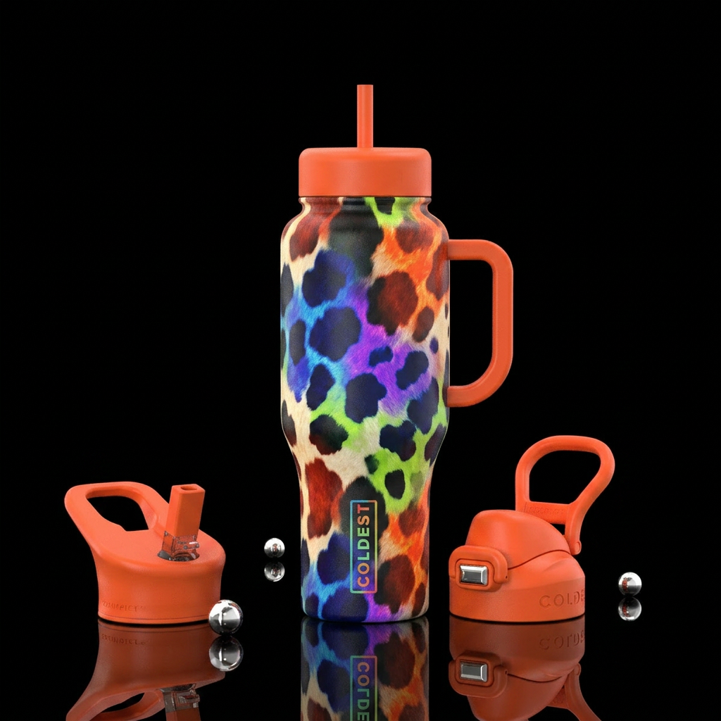 Cow water bottle design