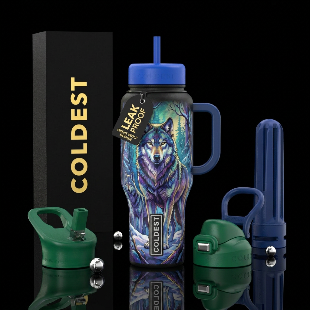 Great wolf water bottle design
