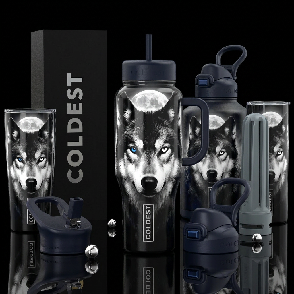 Alpha Moon water bottle design