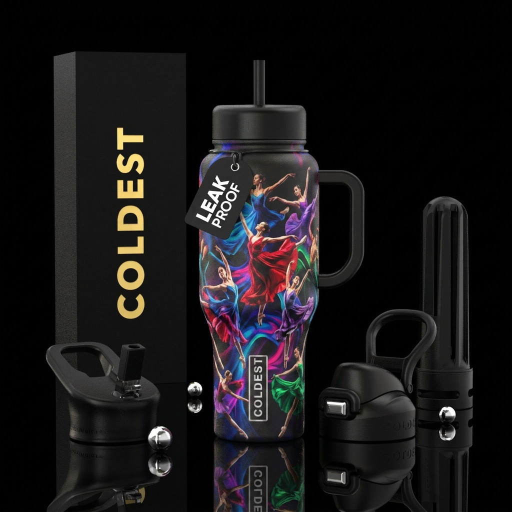 Dancing water bottle design