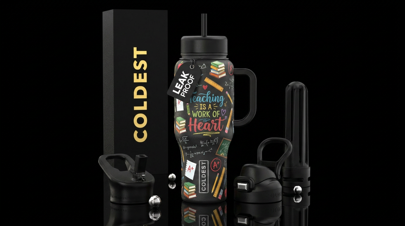 Teacher inspired designs water bottle design
