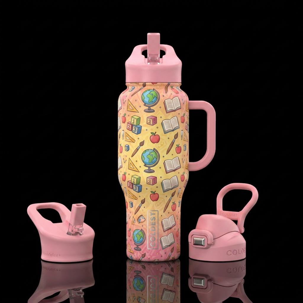 Teacher design. Pencil water bottle design
