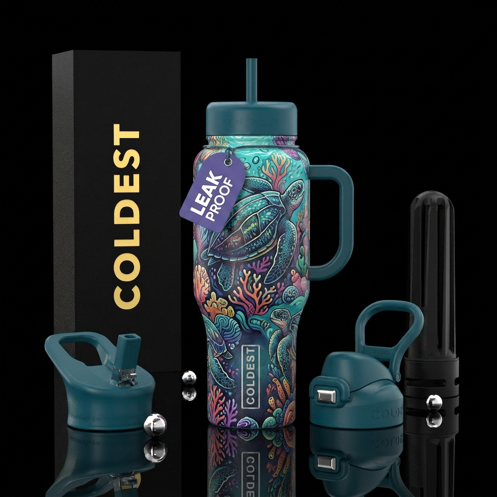 Turtle water bottle design