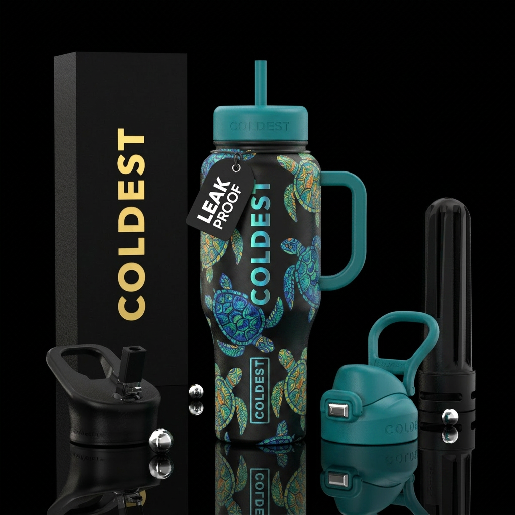 Turtle water bottle design