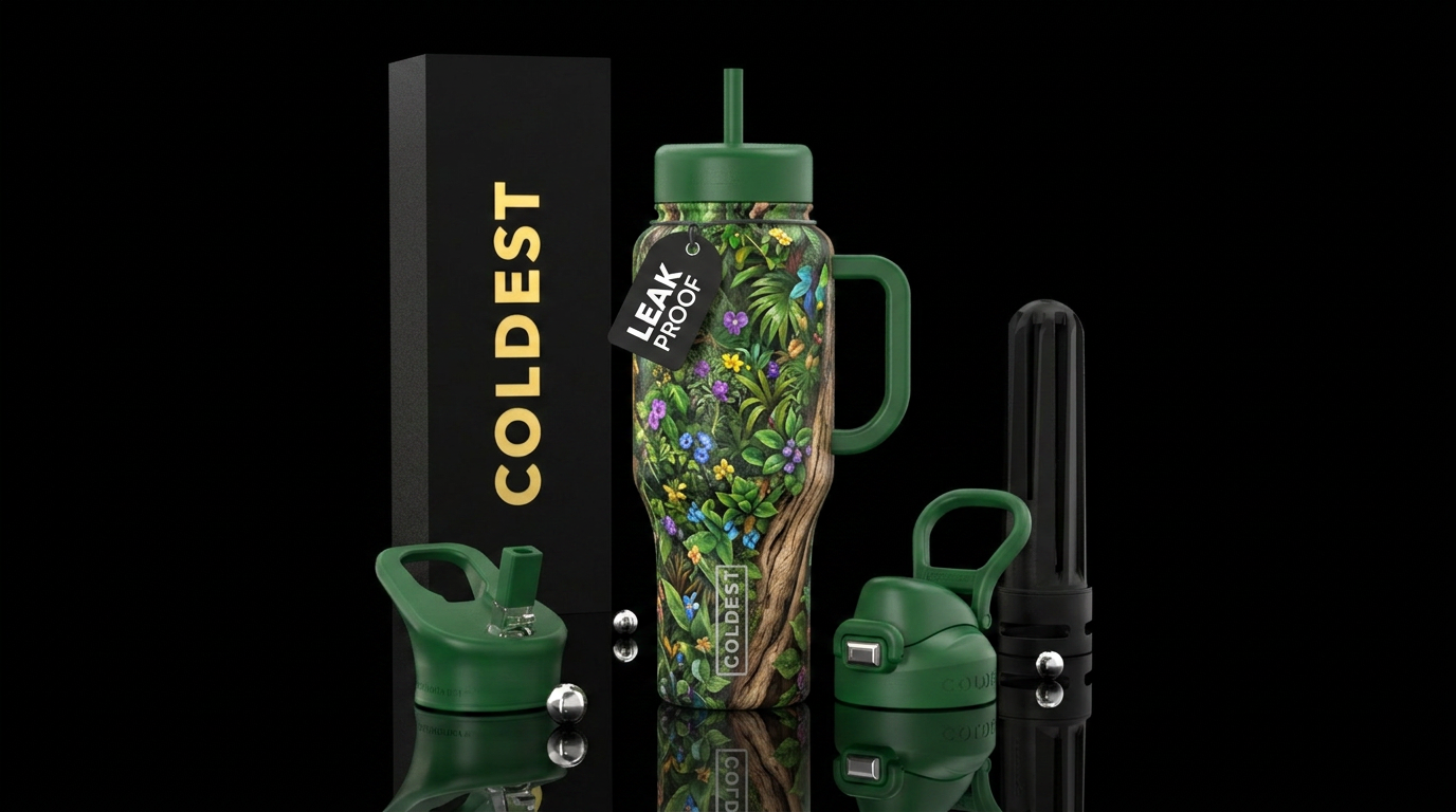Nature water bottle design