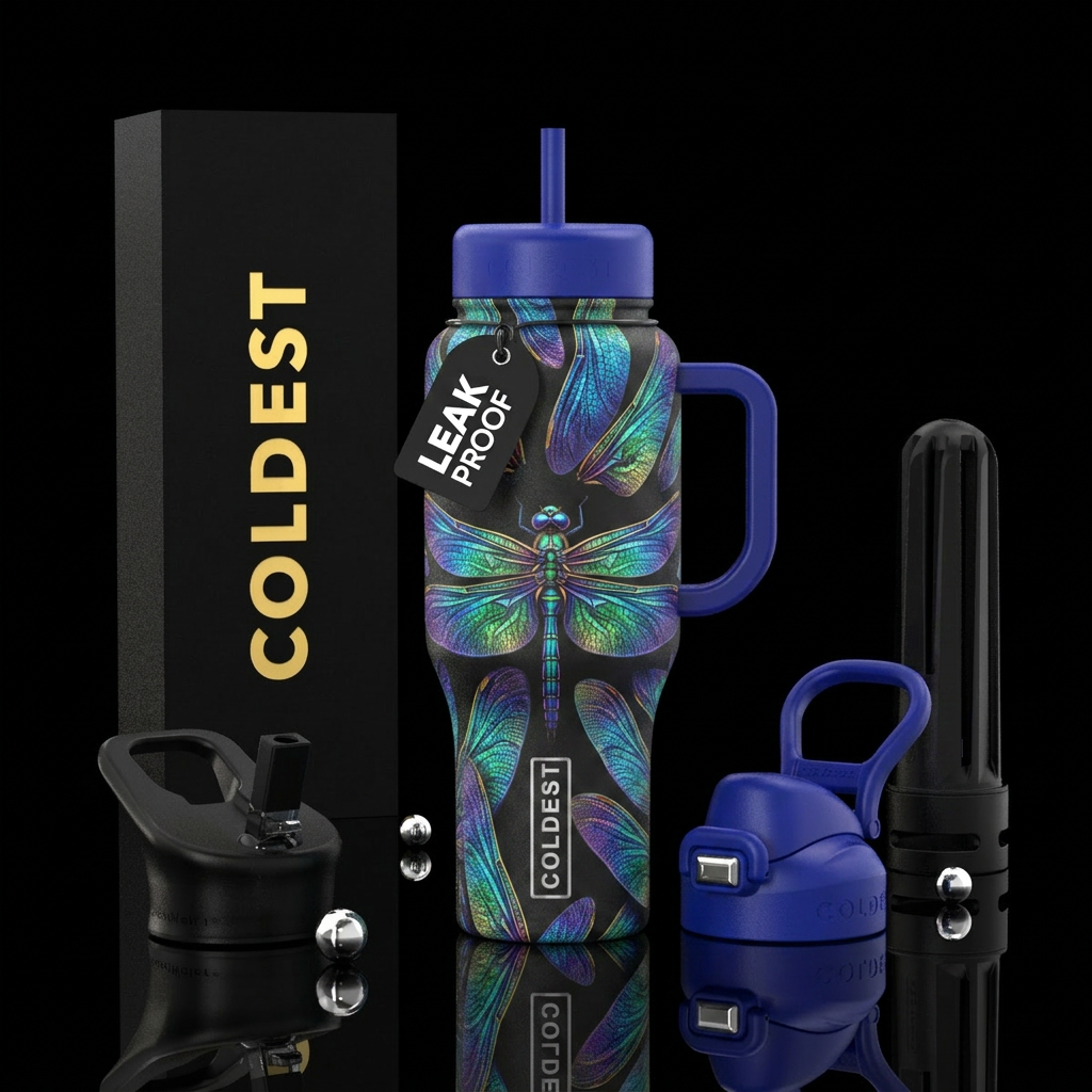 Dragonfly water bottle design