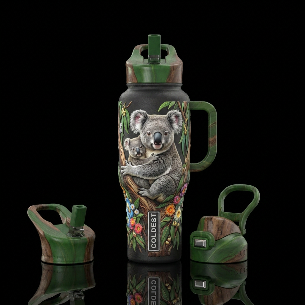 Koala water bottle design