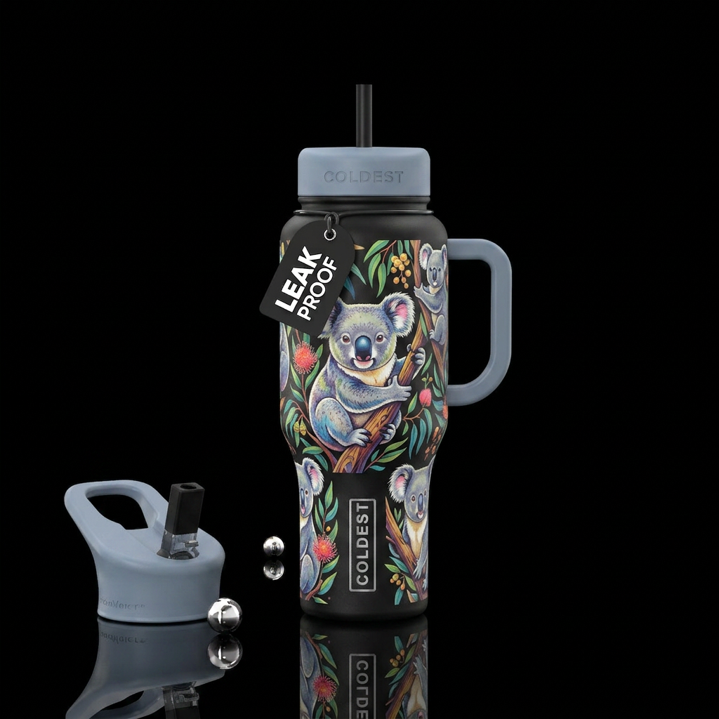 Koala water bottle design