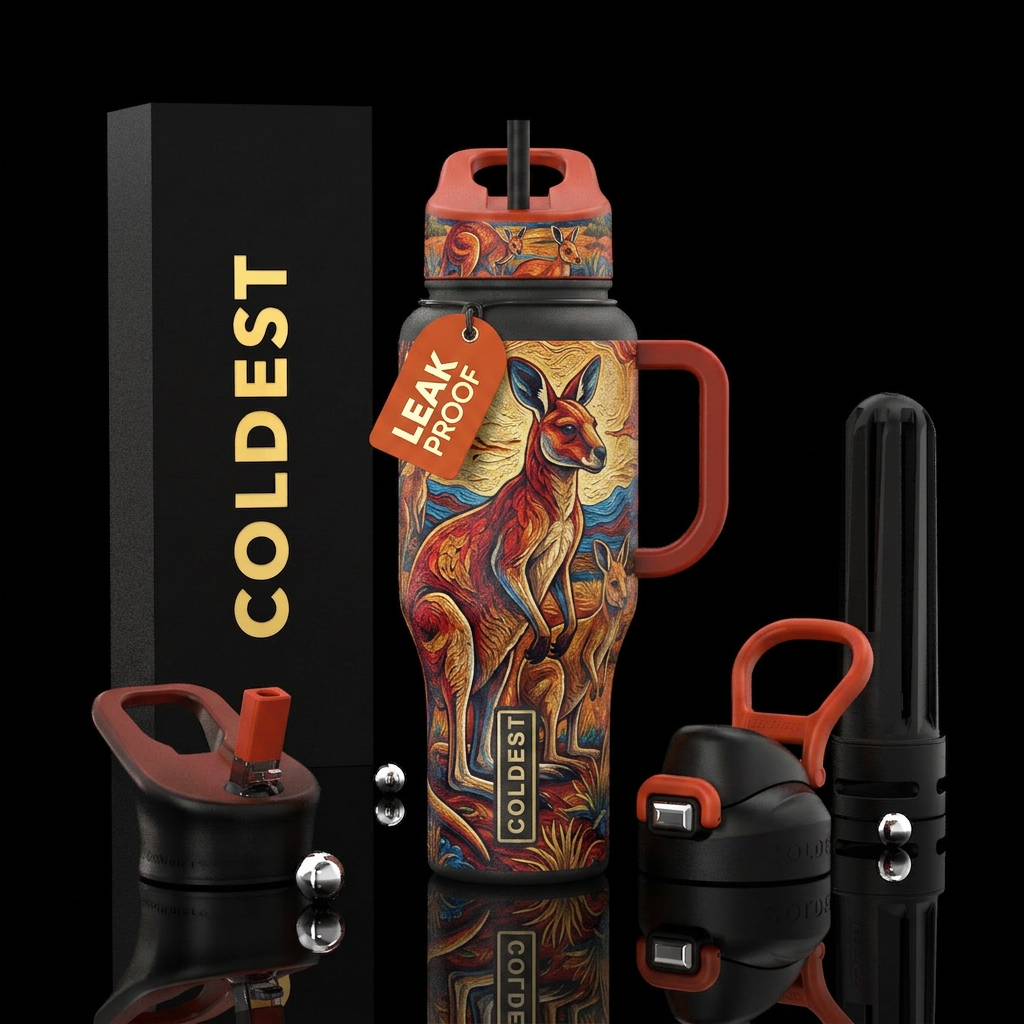 Kangaroo water bottle design