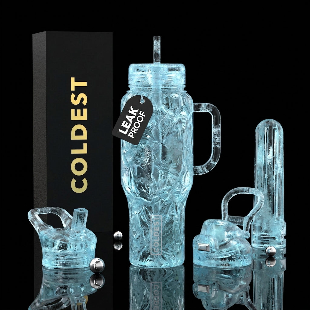 Ice water bottle design