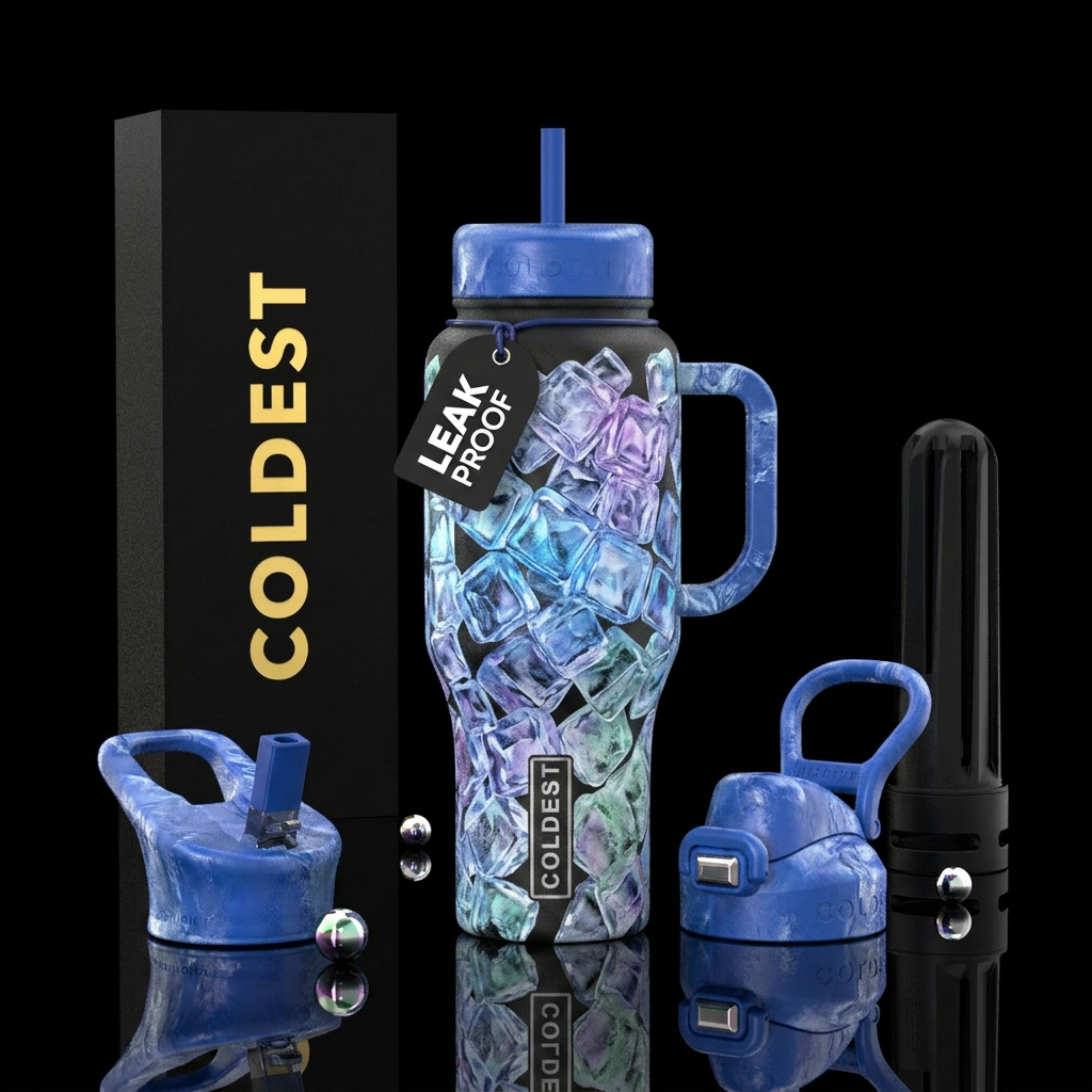 Ice water bottle design