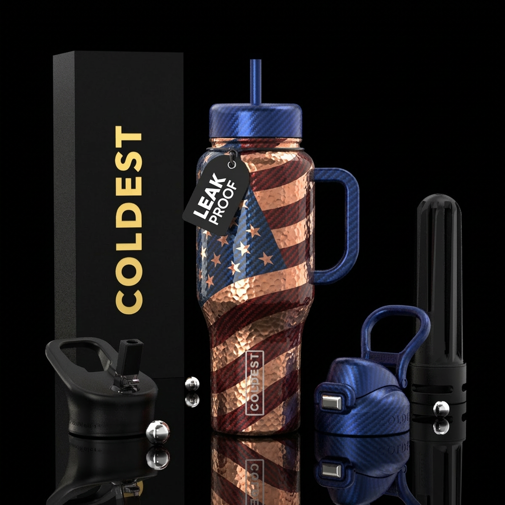 Copper Patriot water bottle design