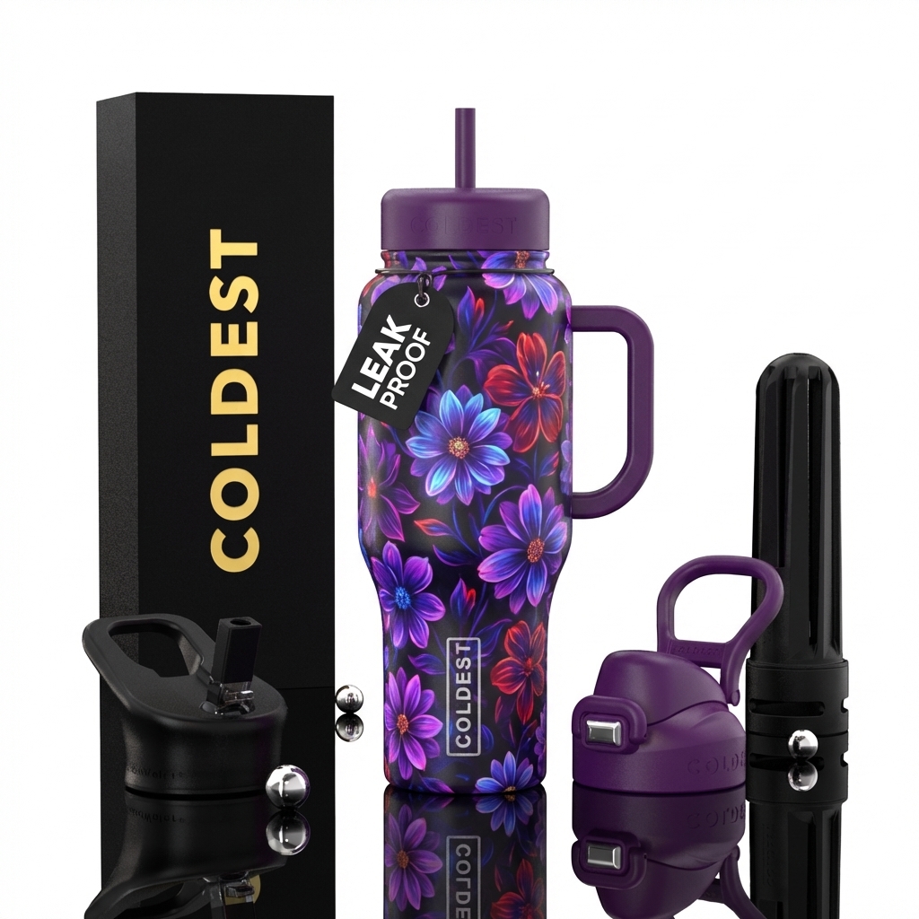 Enchanted Garden water bottle design