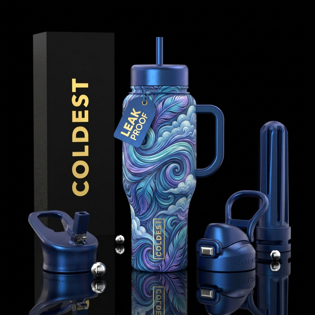 Whisperin winds water bottle design
