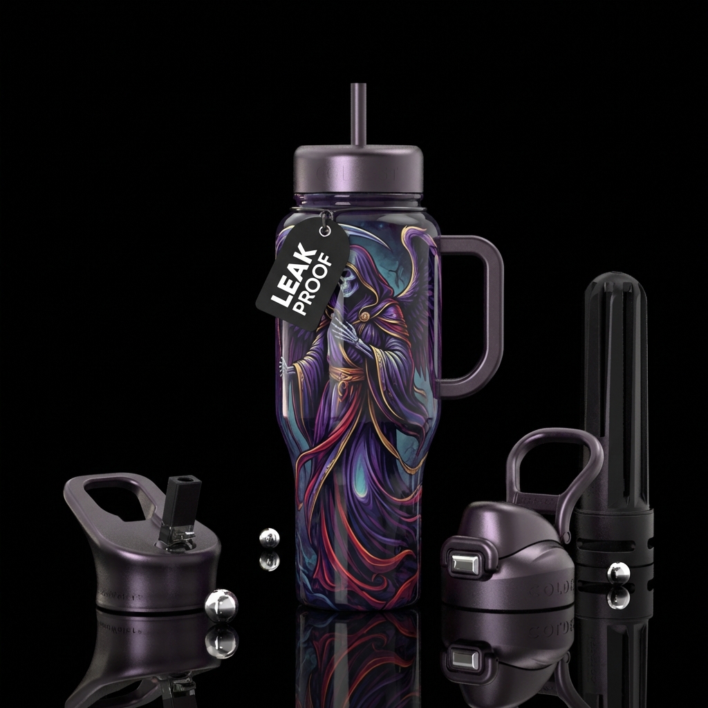 angel of death water bottle design