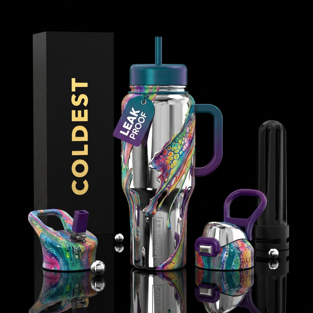 Hide and Reveal -------------------------mirrored ... water bottle design