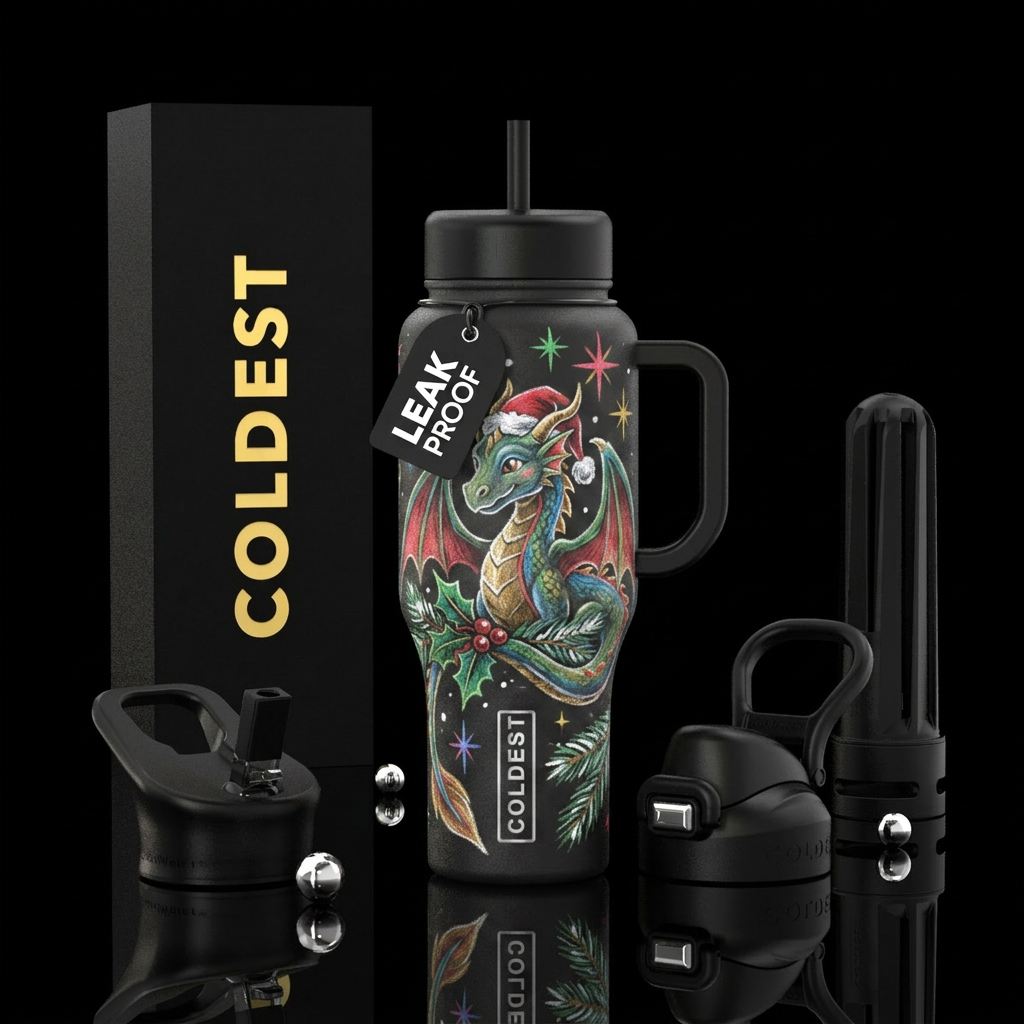 any color bottle.  Chalk drawing of a gentle Chris... water bottle design
