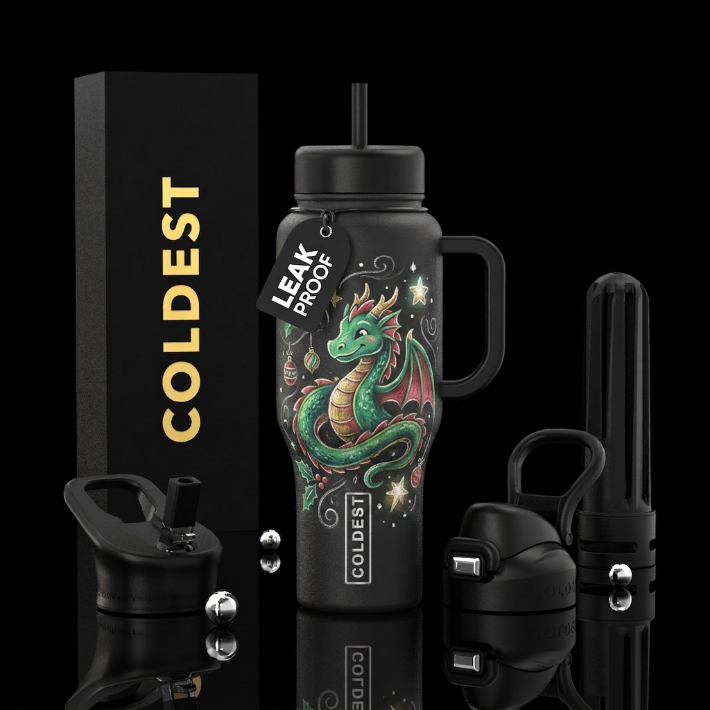 any color bottle.  Chalk drawing of a gentle Chris... water bottle design