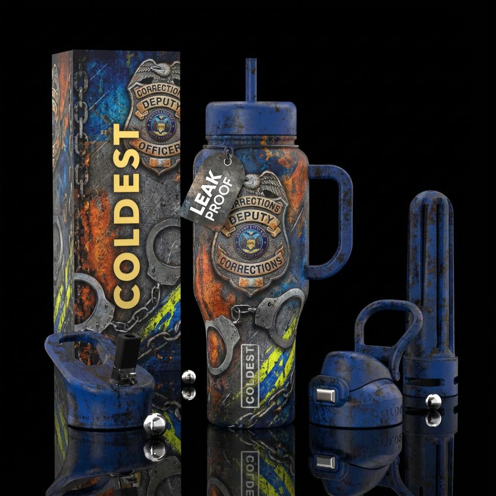 Correctional Officer water bottle design