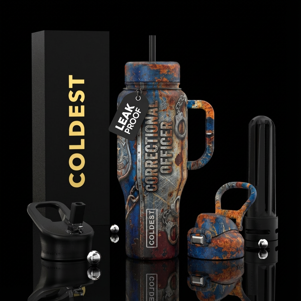 Correctional Officer water bottle design