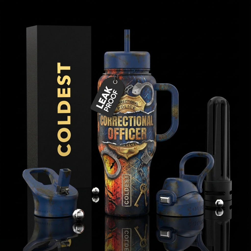 Correctional Officer water bottle design