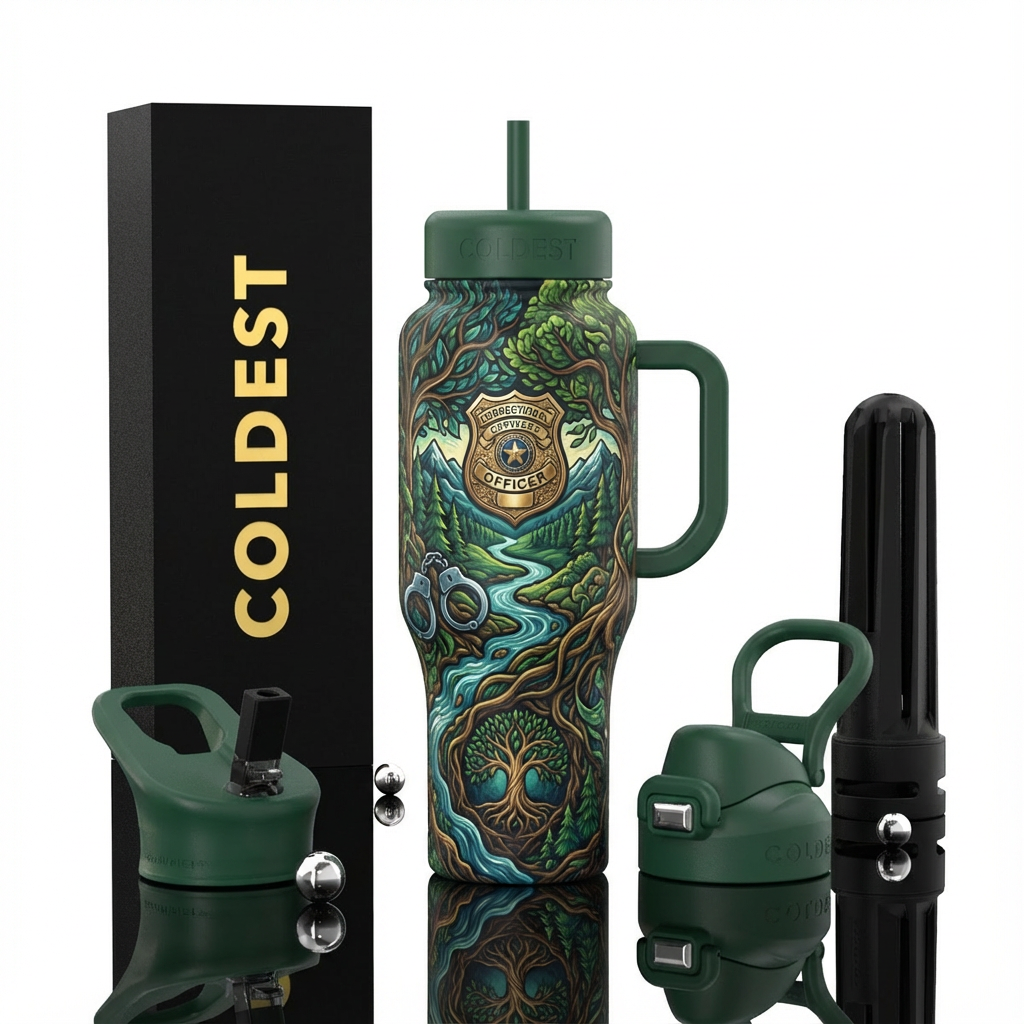 Correctional Officer water bottle design
