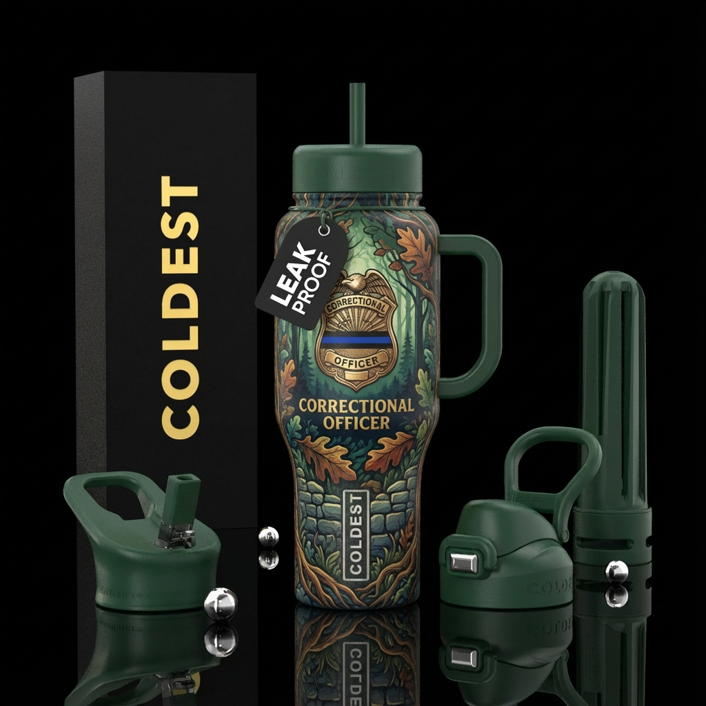 Correctional Officer water bottle design