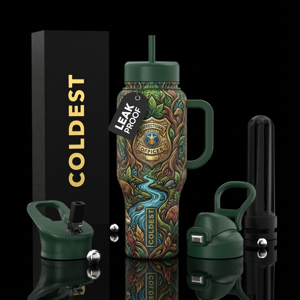 Correctional Officer water bottle design