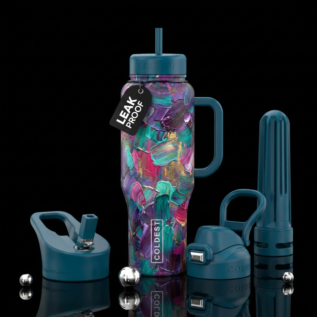 impressionist water bottle design