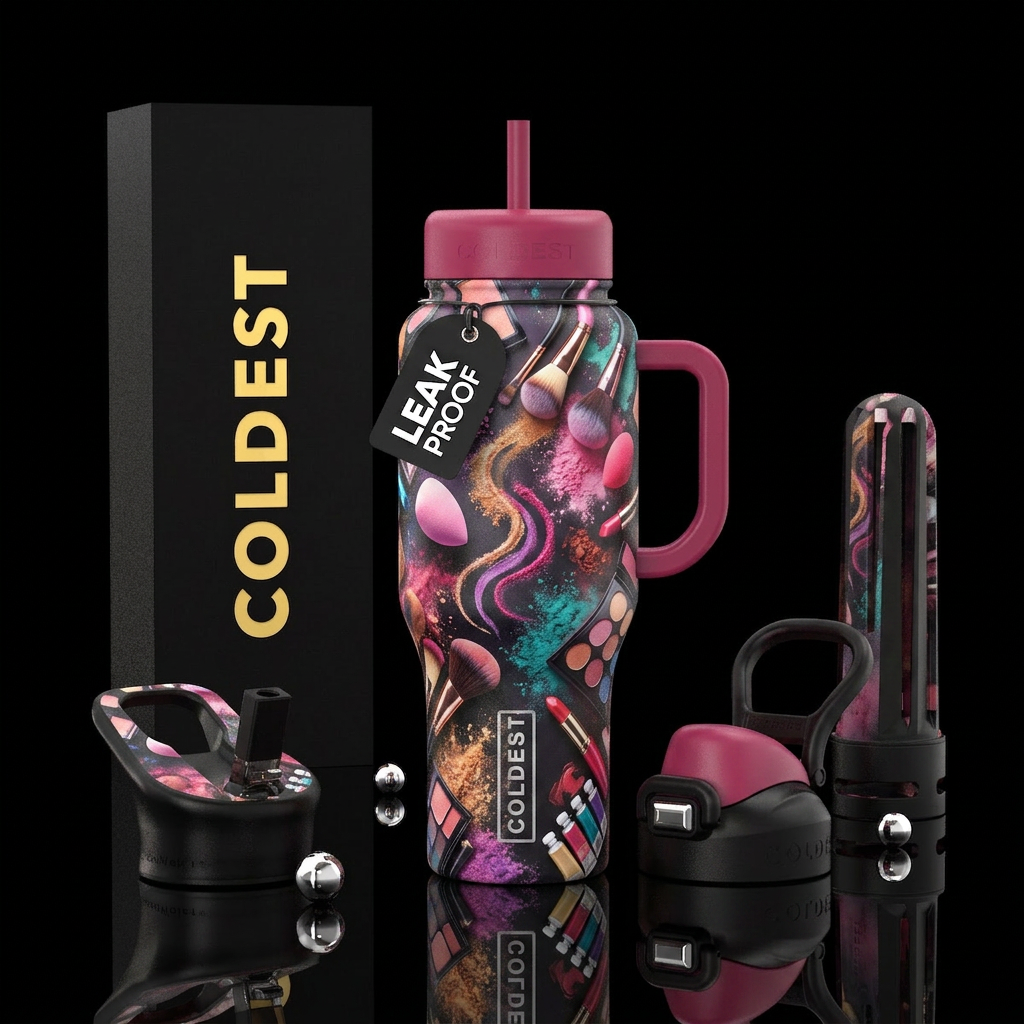 Make it makeup driven with lots of creative makeup... water bottle design