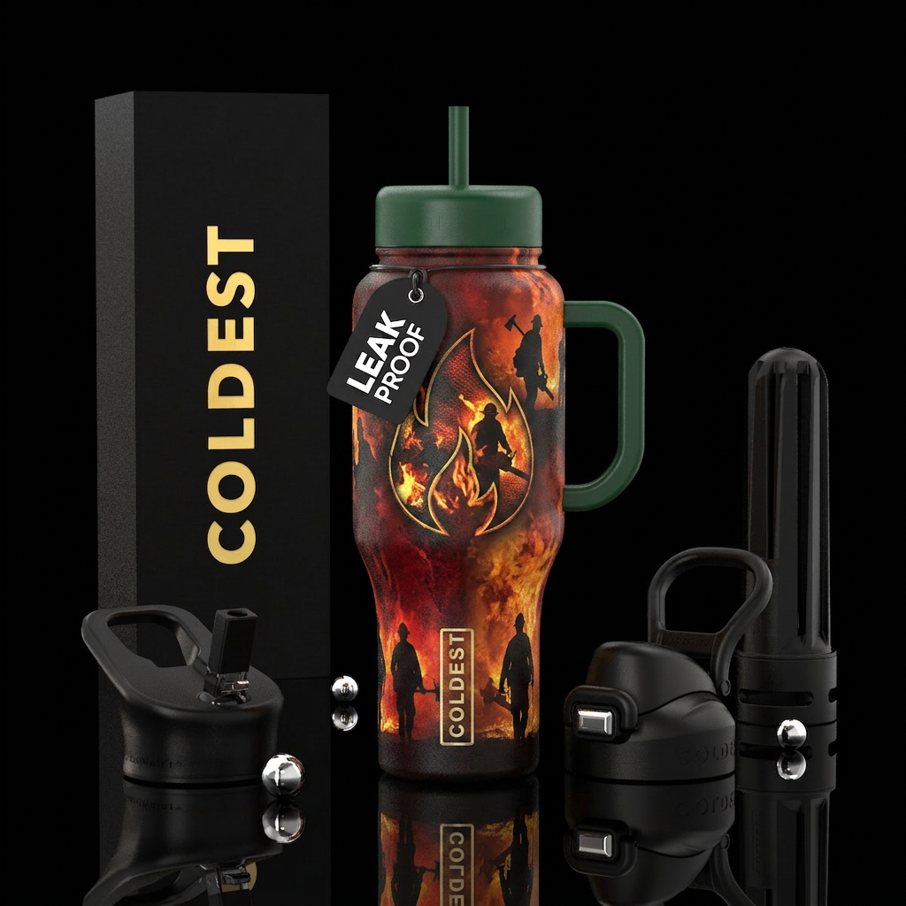hotshot crews wild fire firefighters water bottle design