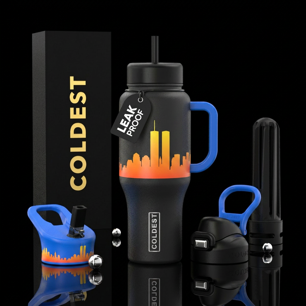 9/11 Twin Tower water bottle design
