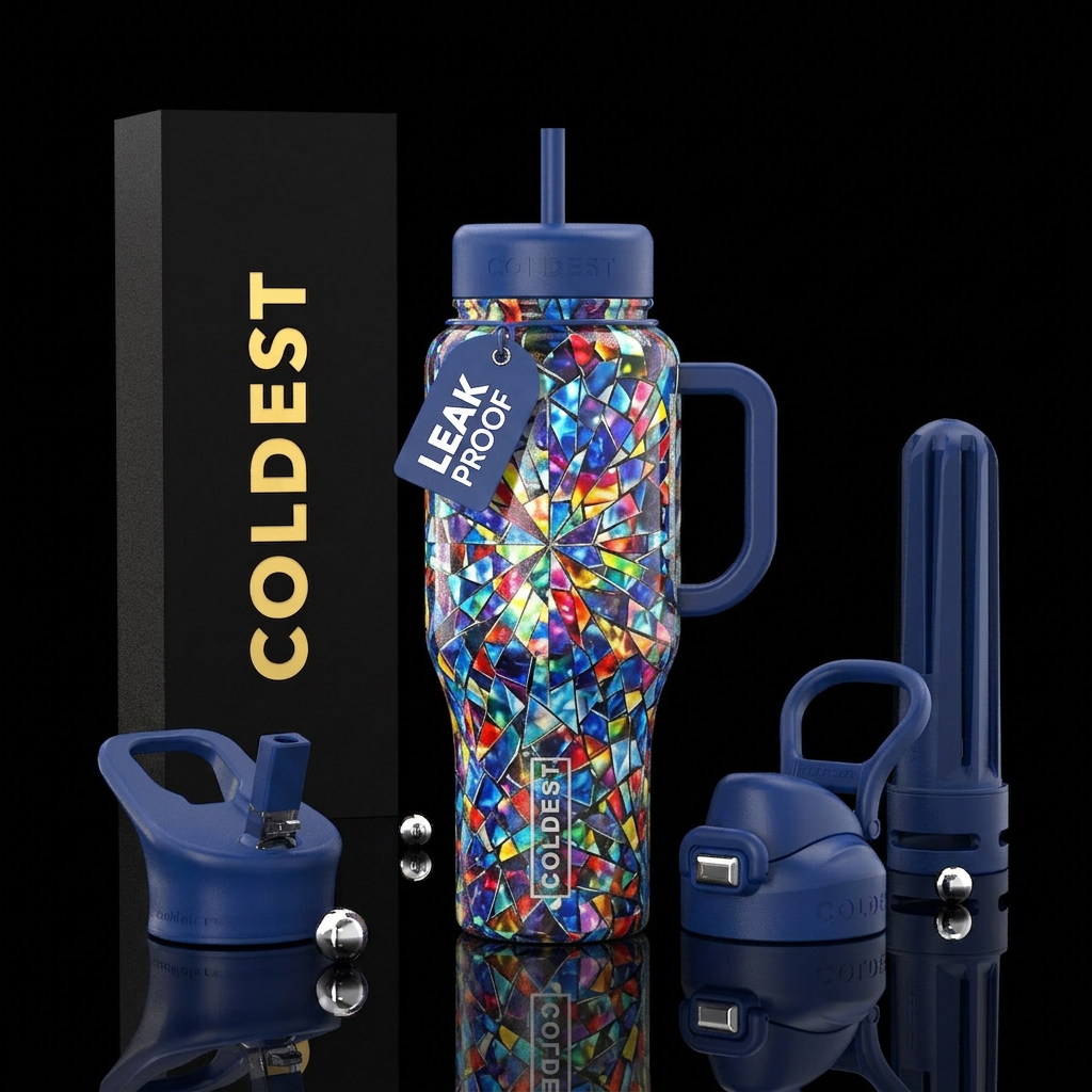 kaleidescope beauty water bottle design