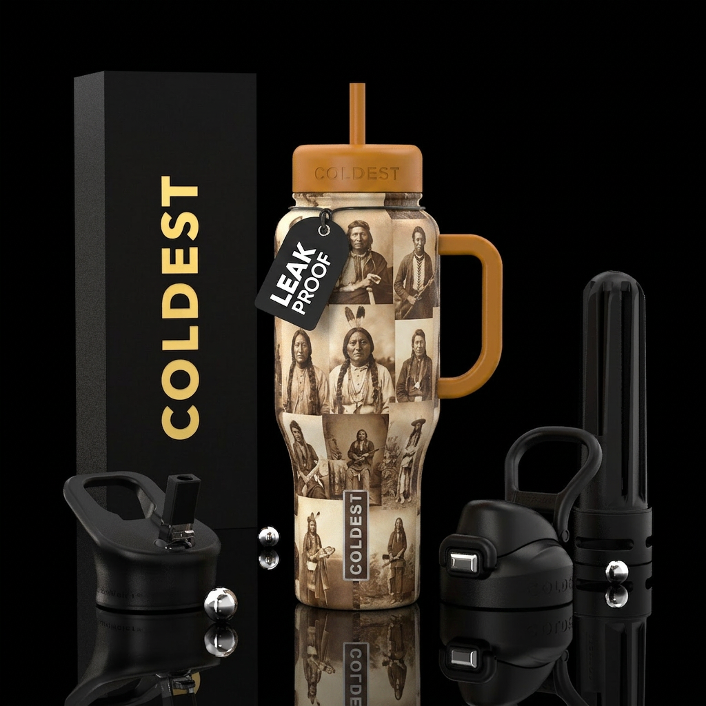 old West Natives water bottle design