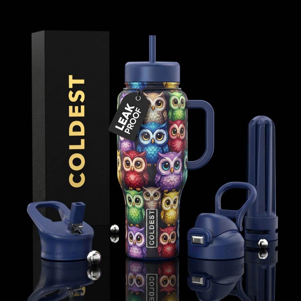 what a hoot water bottle design
