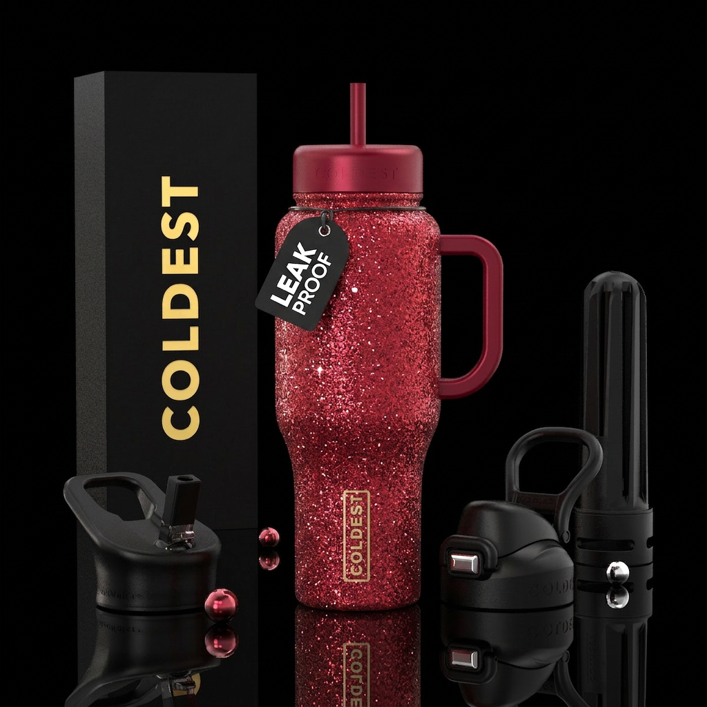 Ruby slippers vibes water bottle design