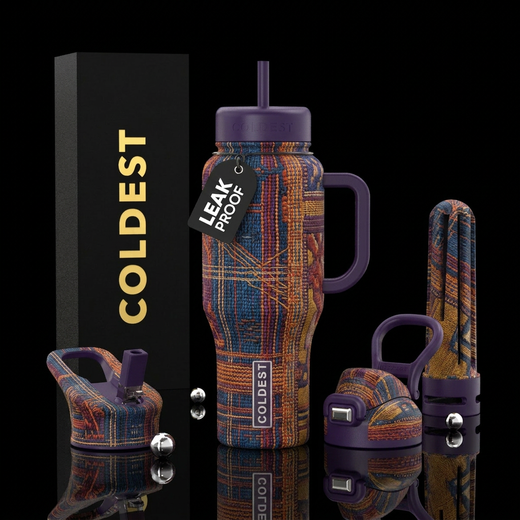 tapestry loom design water bottle design