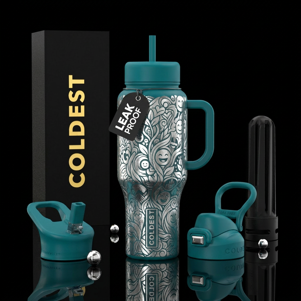 meaningful happiness water bottle design