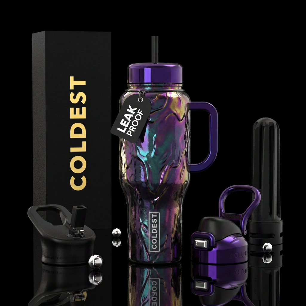 dark brooding aura water bottle design