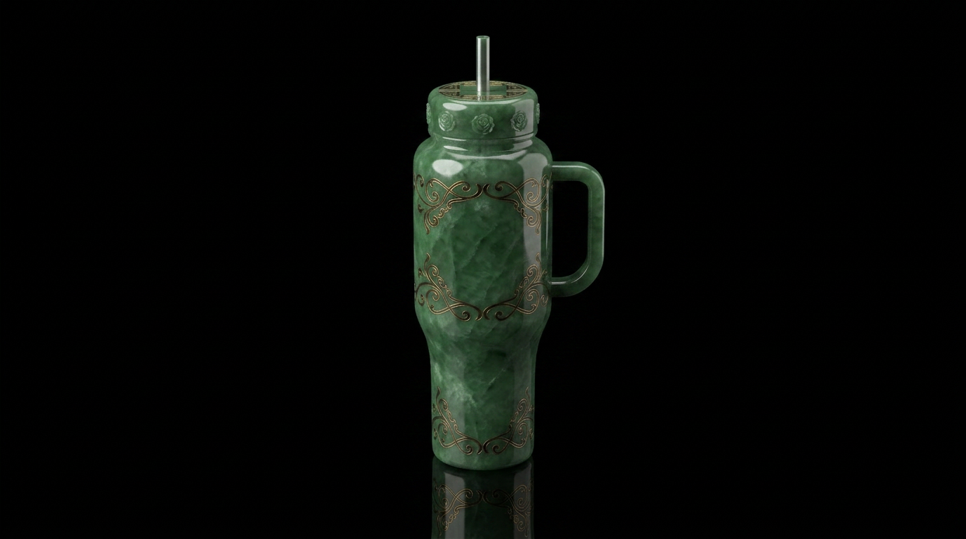 jade mystery water bottle design