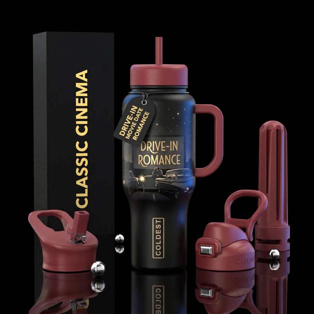 drive in date night water bottle design