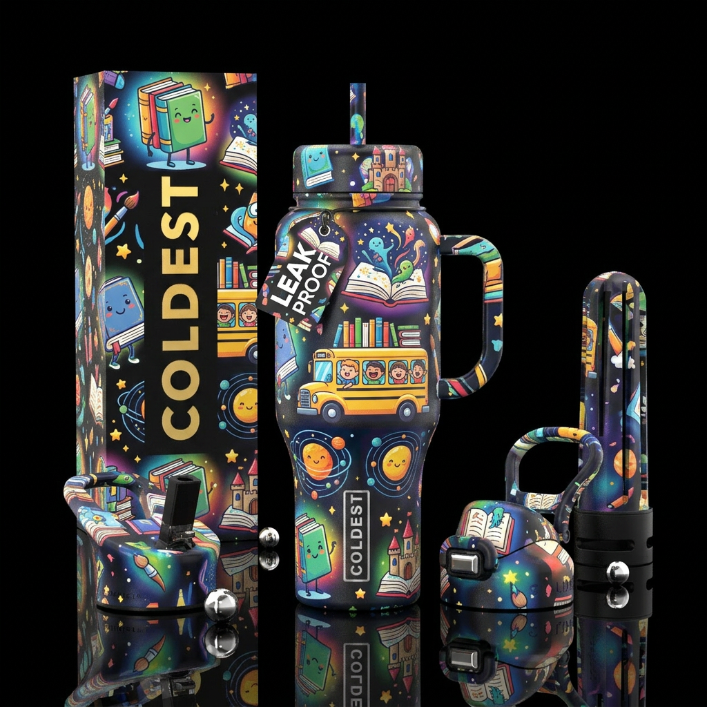 book fair fun water bottle design