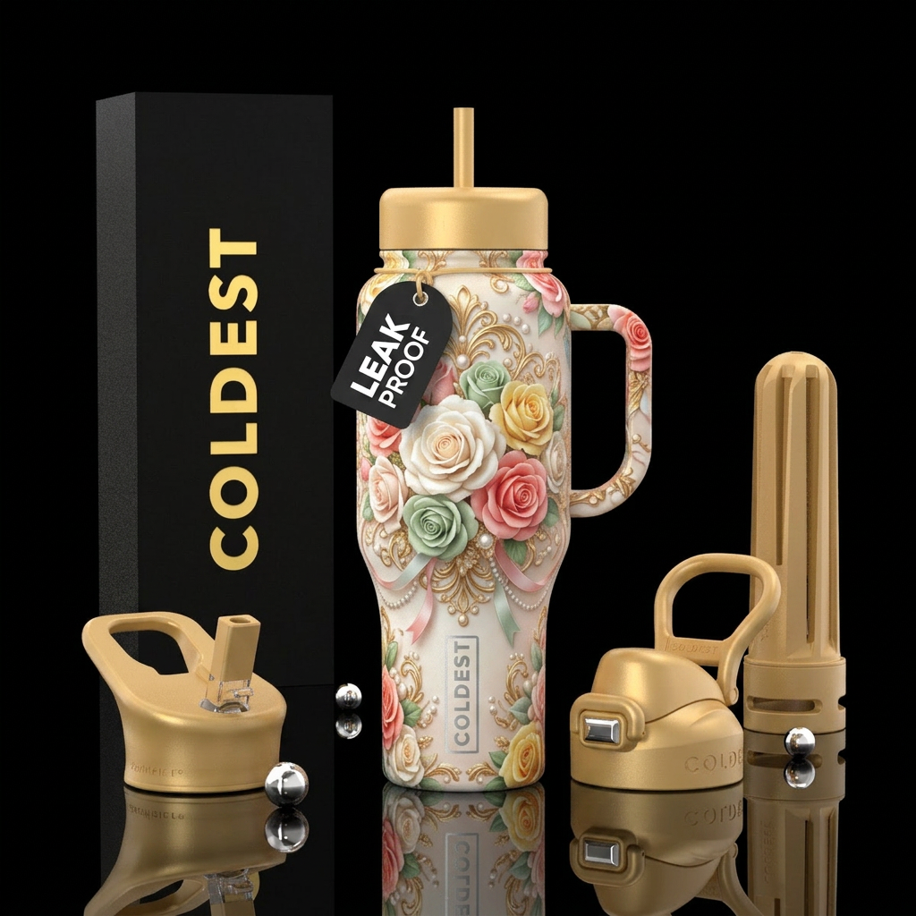 June wedding cake water bottle design
