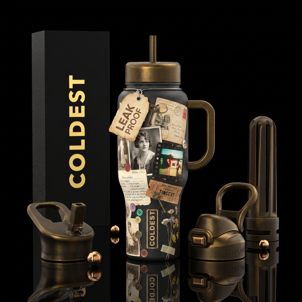 family heirlooms water bottle design