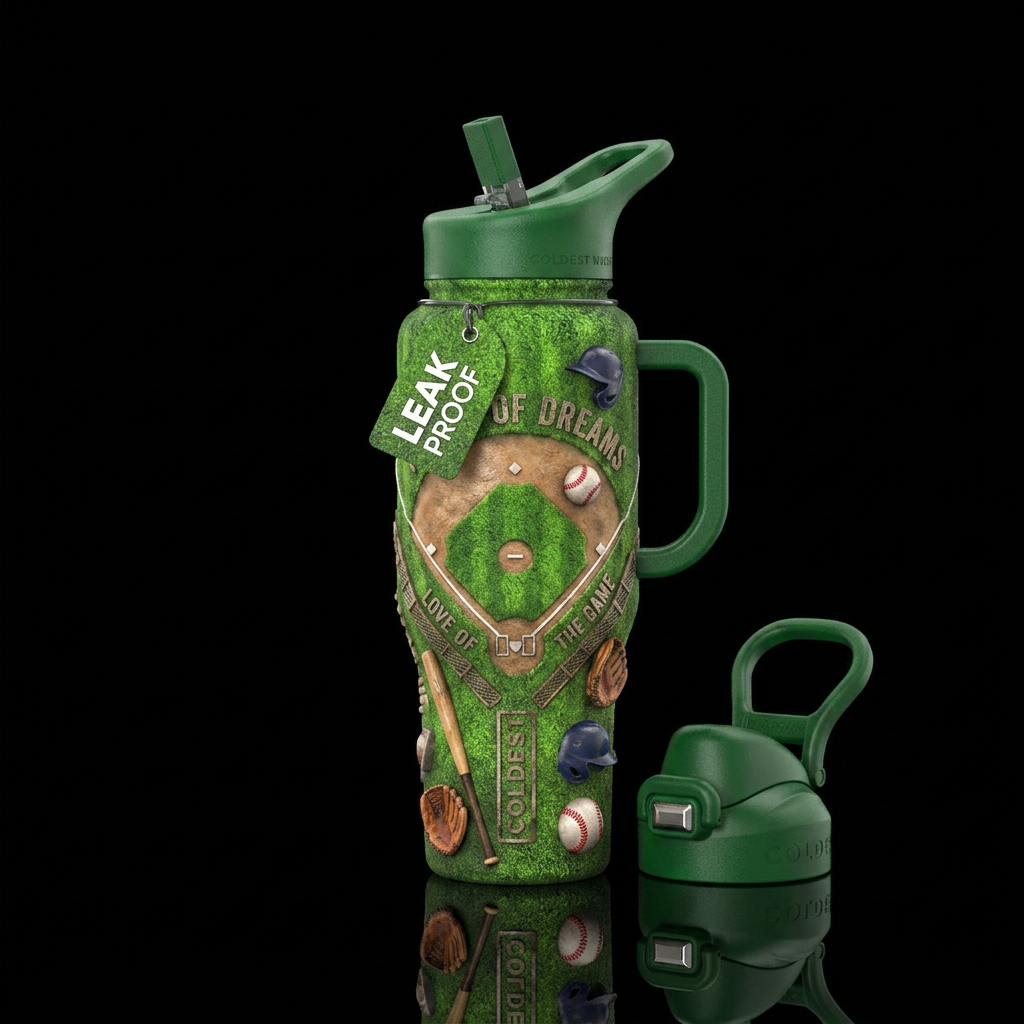 love of the game water bottle design