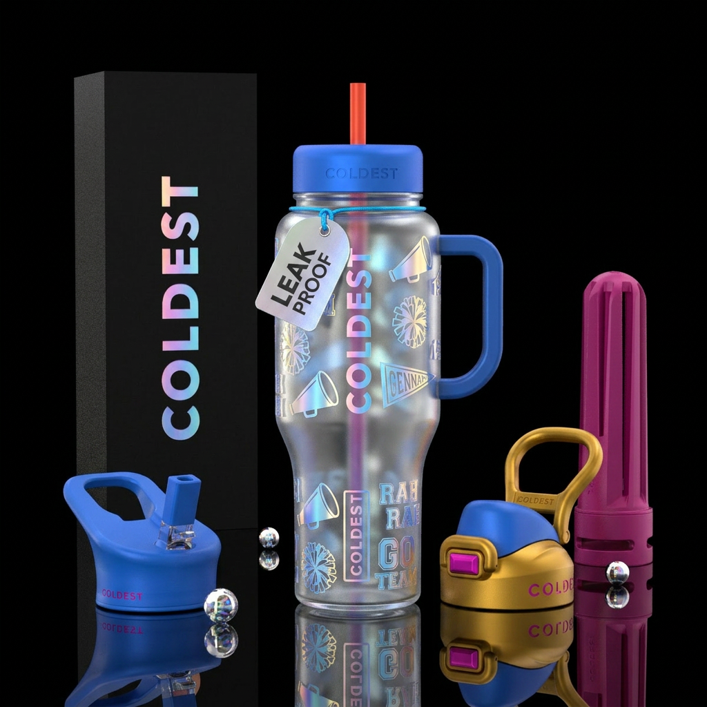 cheerleader spirit water bottle design