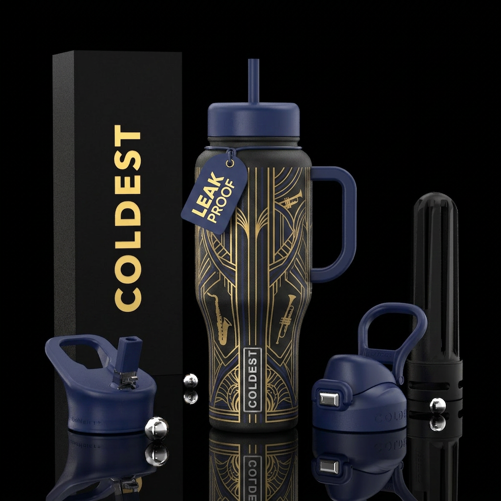 jazz era water bottle design