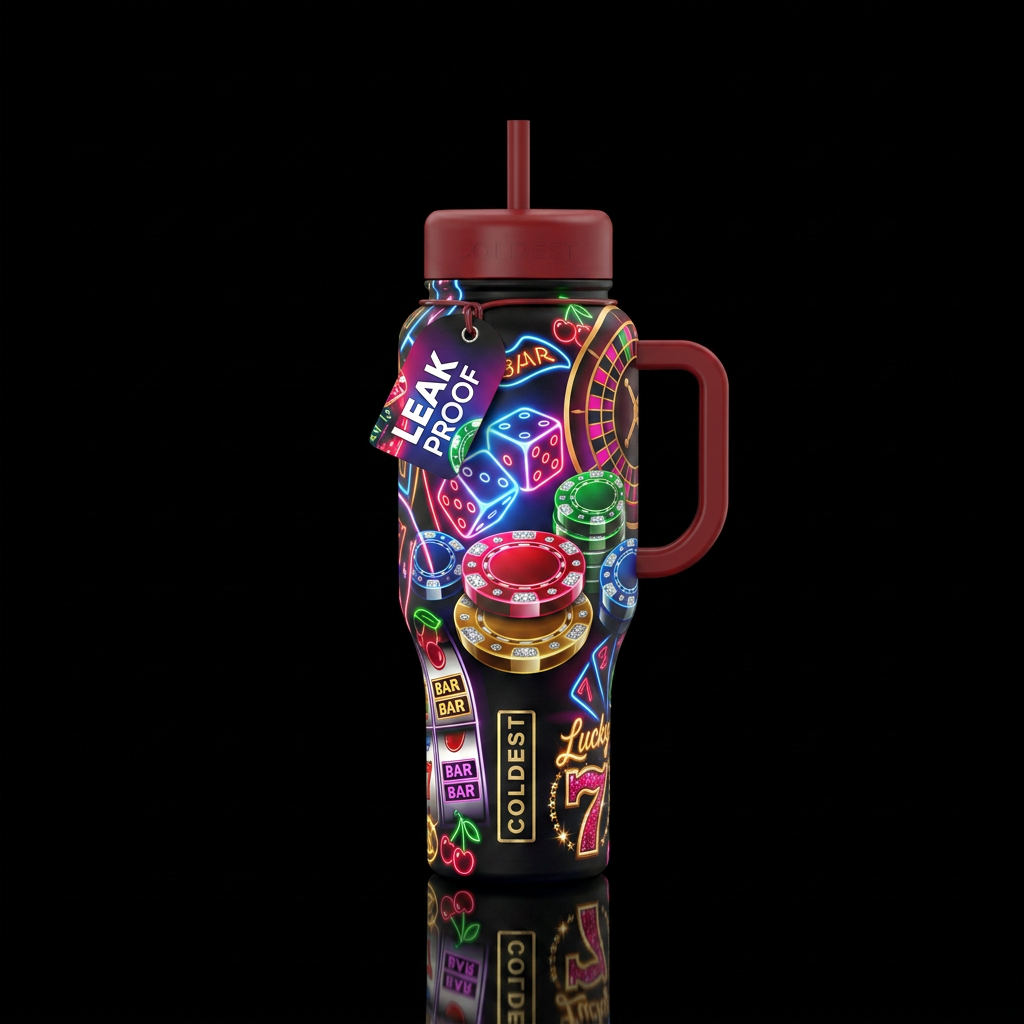 Feeling lucky water bottle design