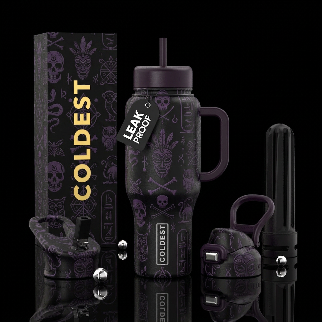 friends on the other side water bottle design